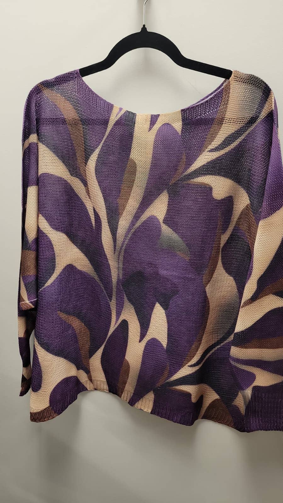 Purple Leaves Sweater