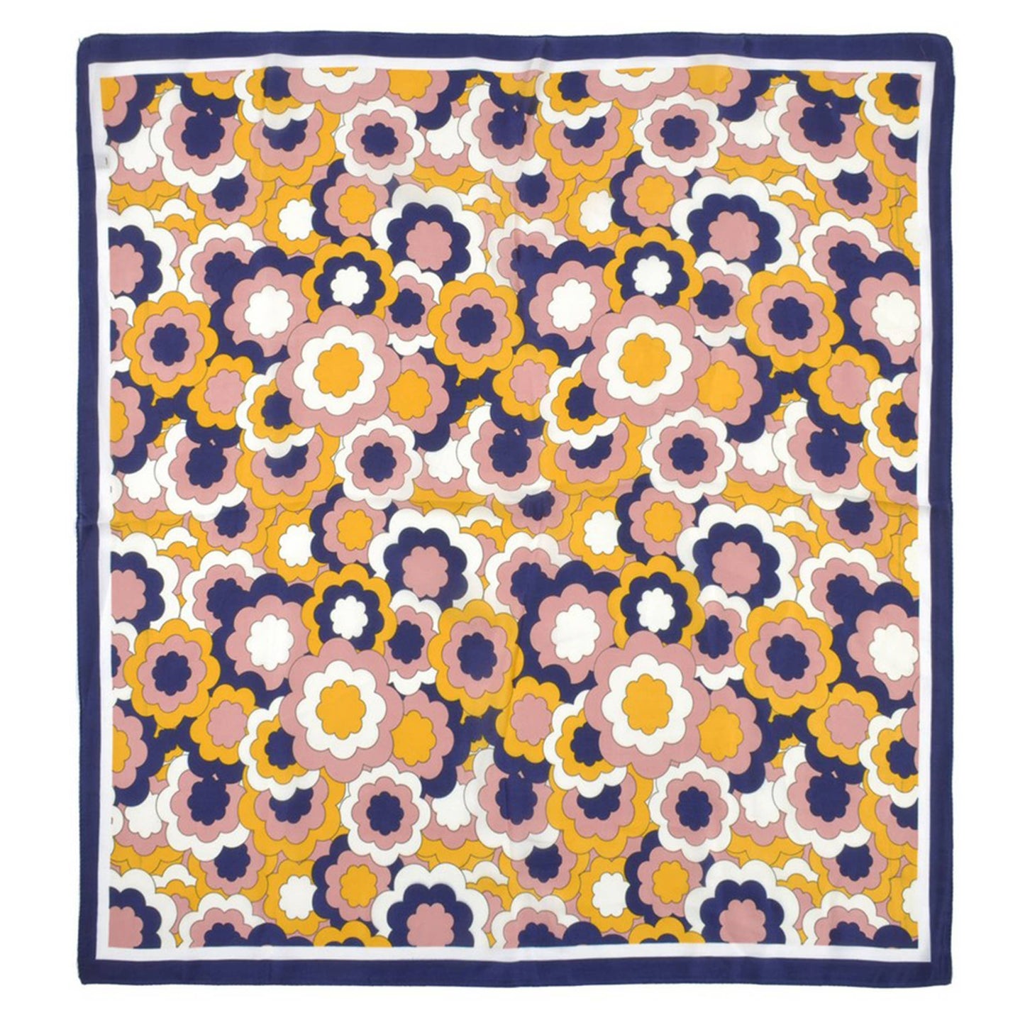 Floral Illustrated Layered Bandana Summer Scarf