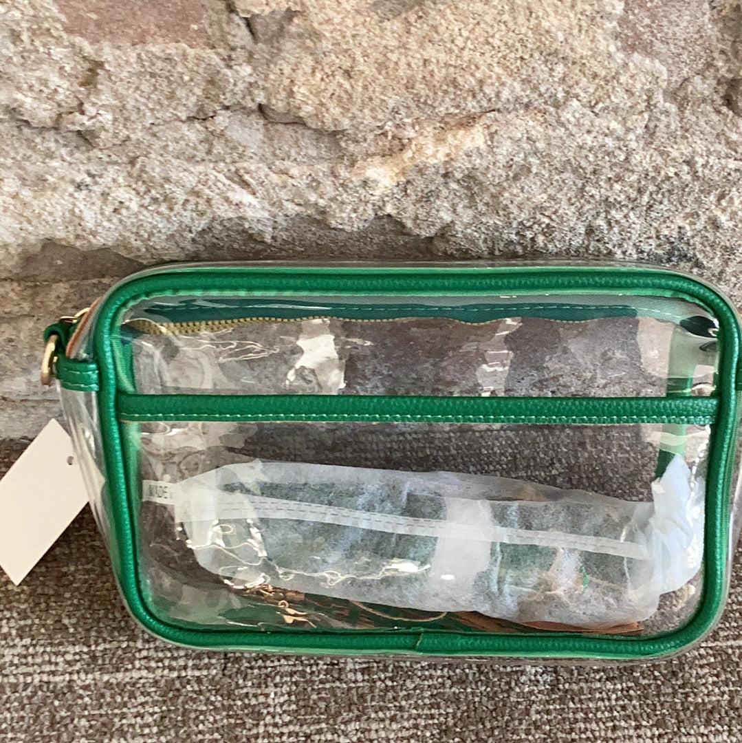 Clear cross body purse
