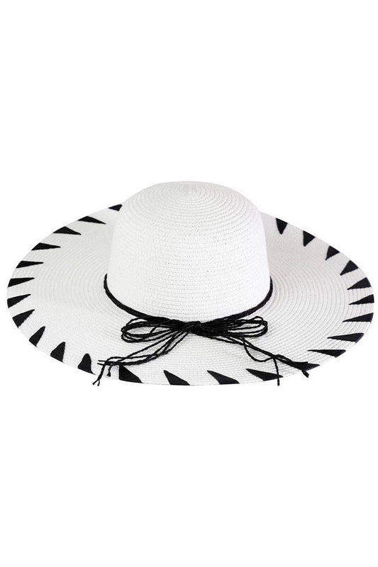 Black and White Floppy Hat