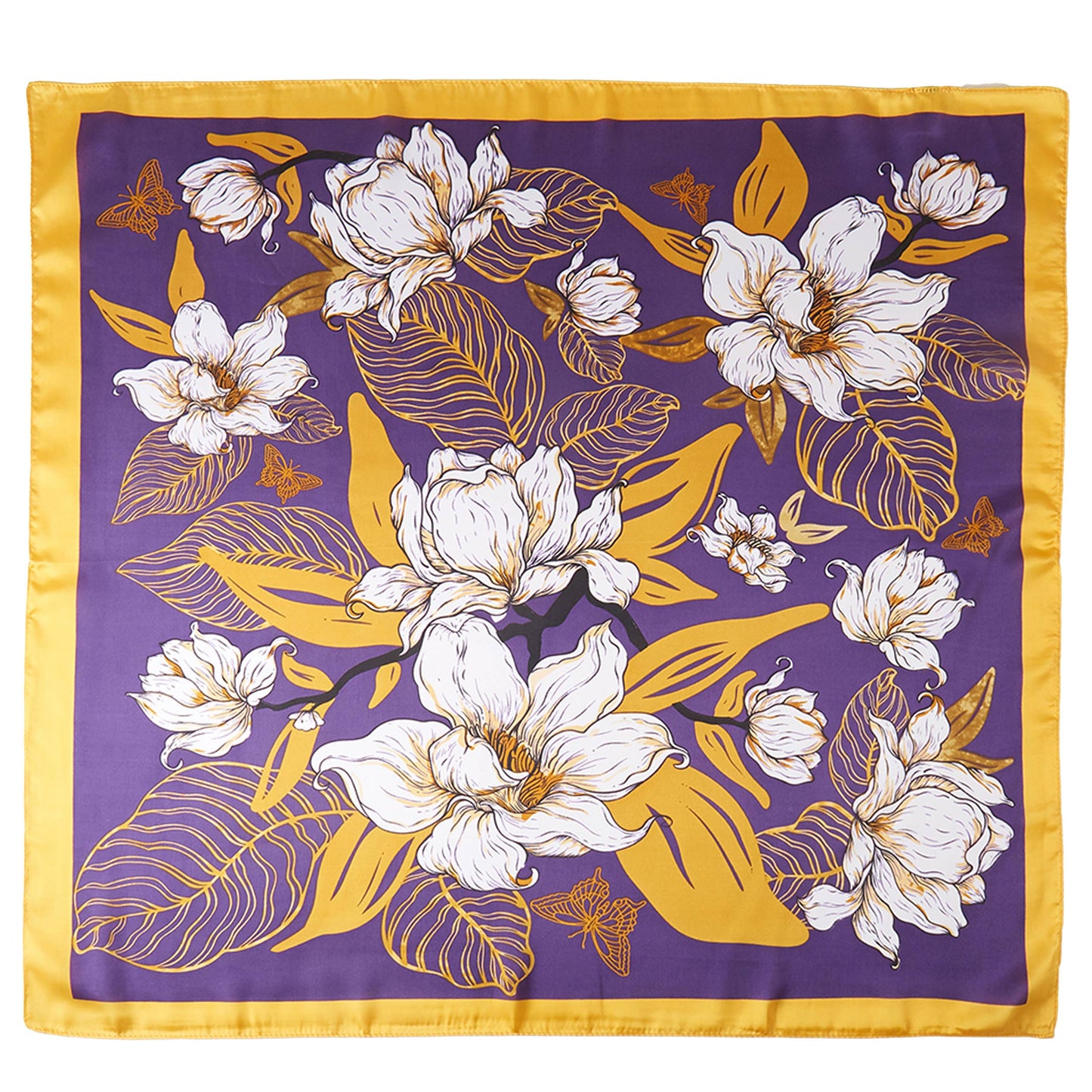 Flower Line Detail Print  Scarf