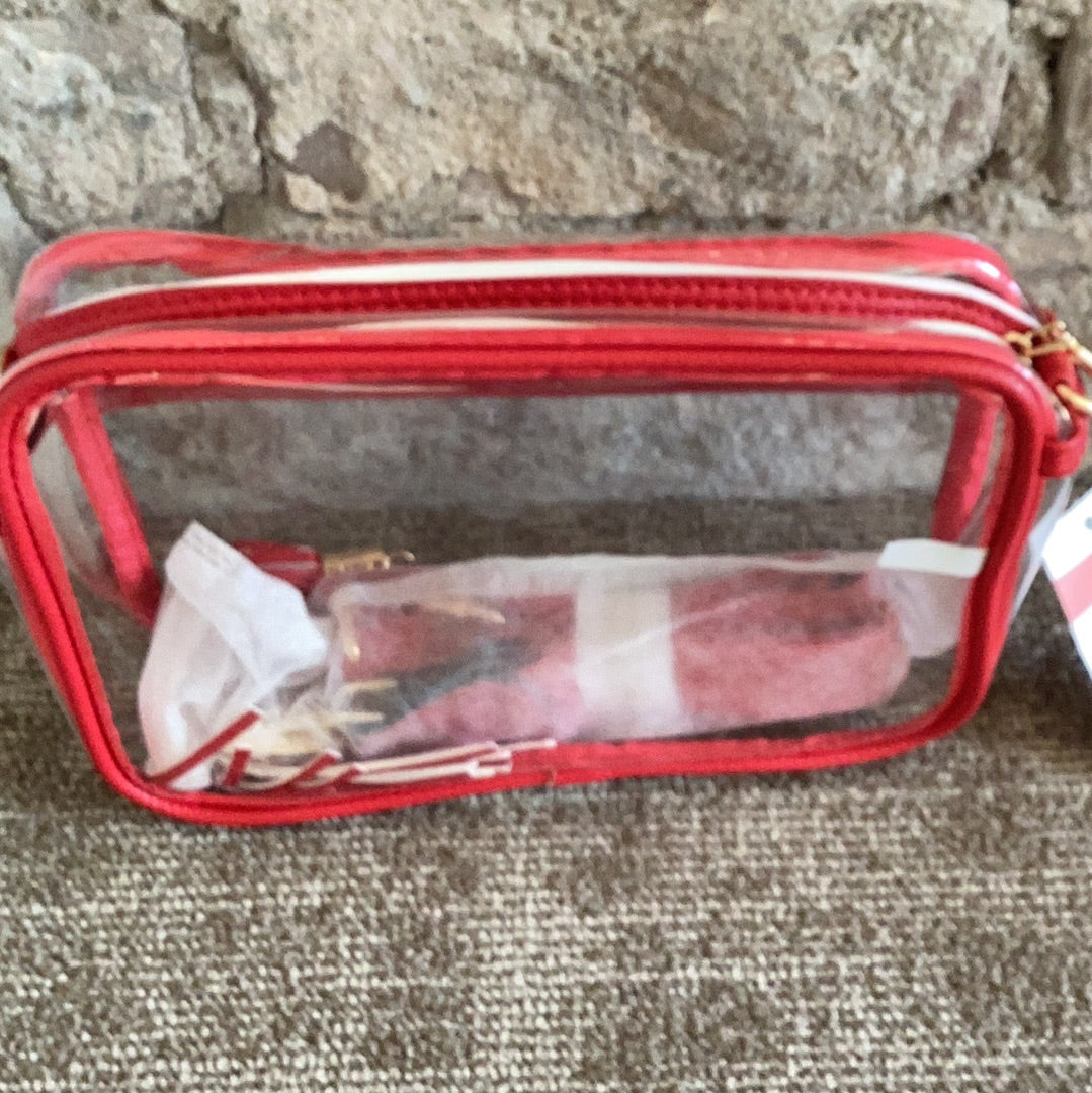 Clear cross body purse