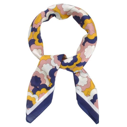 Floral Illustrated Layered Bandana Summer Scarf