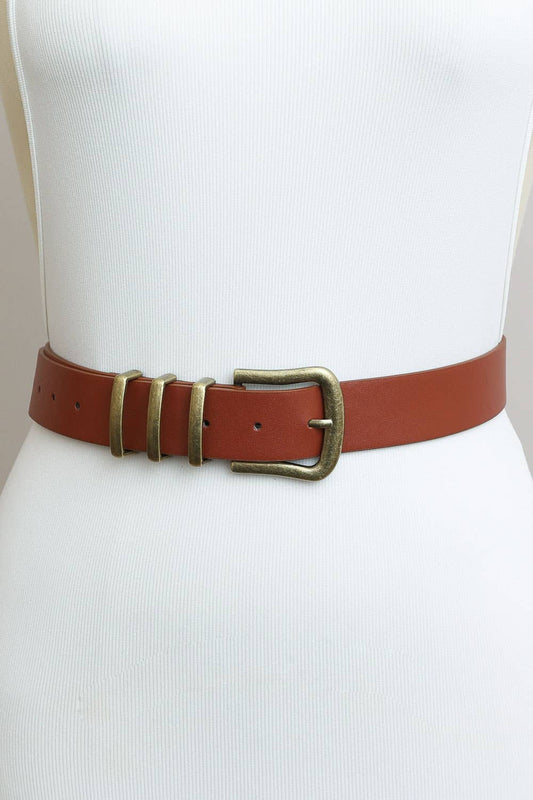 Ceinture en cuir western classique