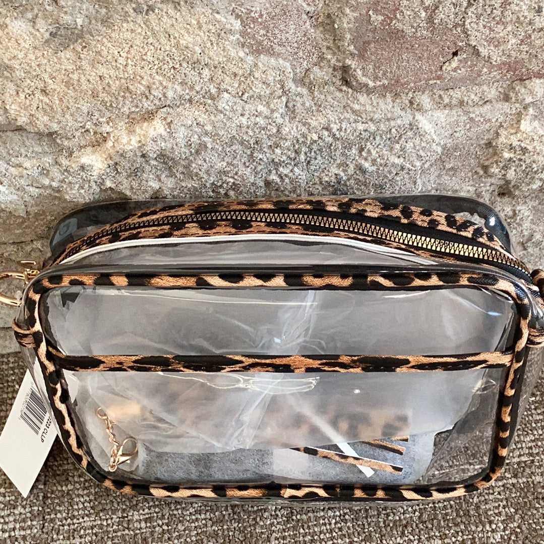 Clear cross body purse