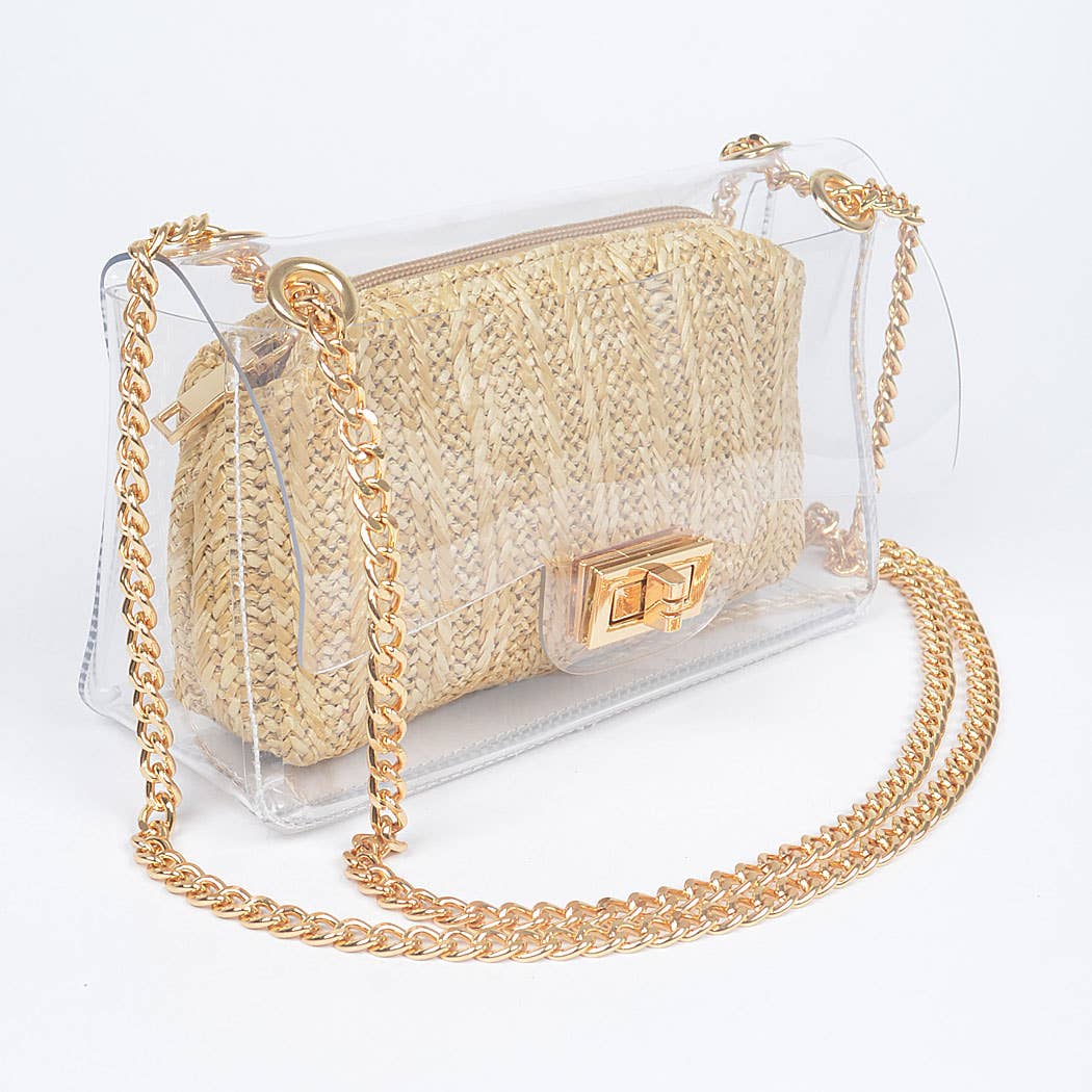 Millie Transparent Crossbody Bag W/pouch
