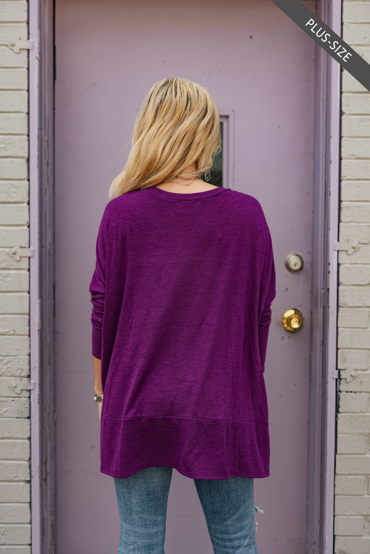 Comfy Long Sleeve Tunic Plus