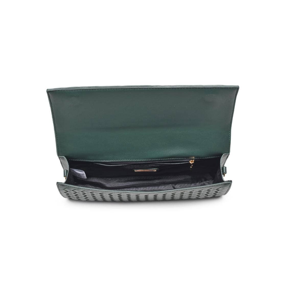 Emerson Woven Top Handle Clutch Crossbody - Vegan Leather Handbag | The Savvy Pair