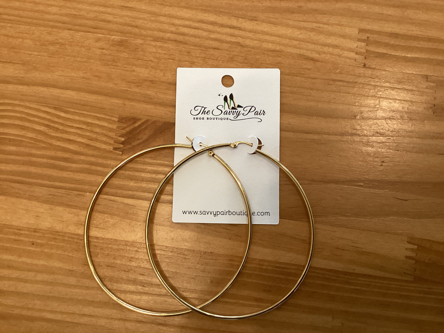 Large hoop earring