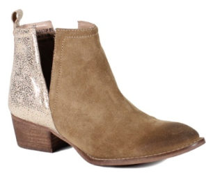 Camel and Beige Bootie