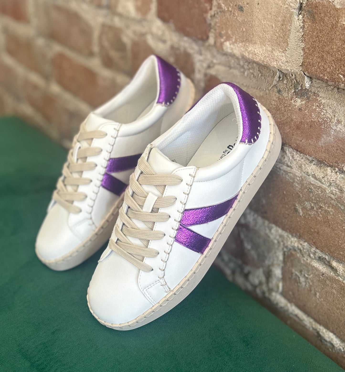Friend Zone Sneaker in Purple/White