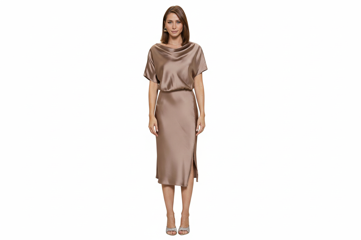 Satin Stretch Dress