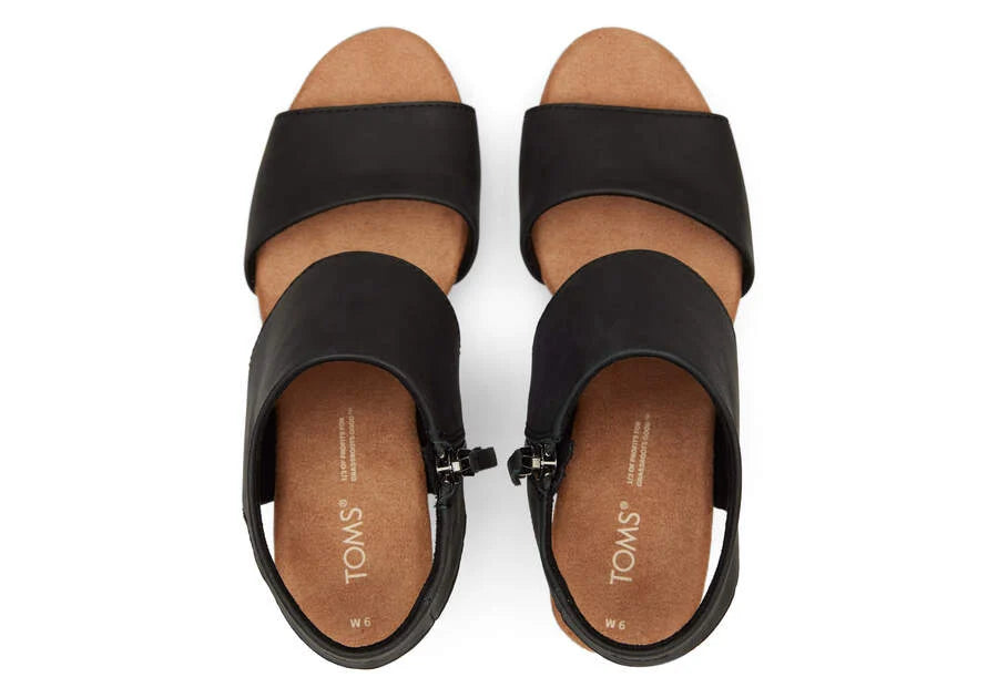 Toms Majorca Leather Platform Sandal