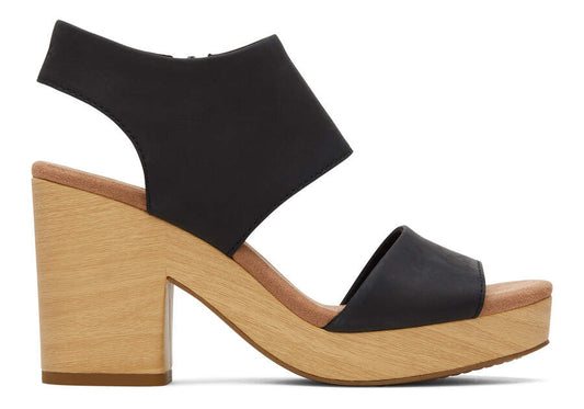 Toms Majorca Leather Platform Sandal