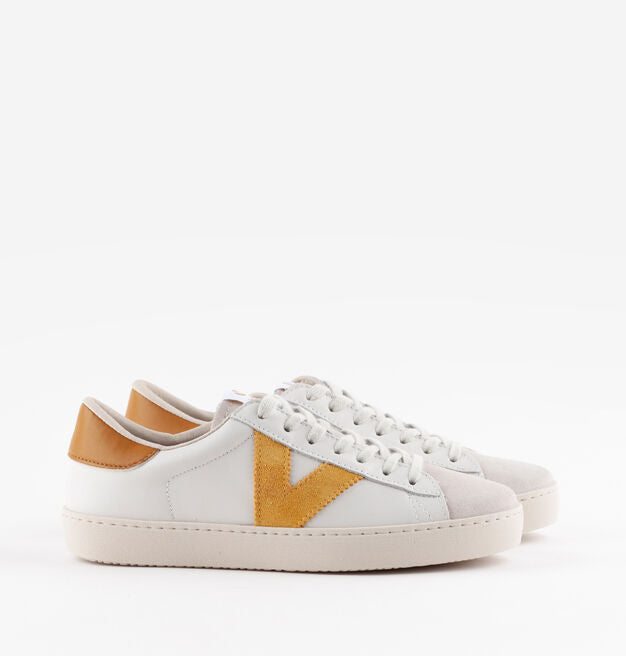 Victoria Berlin Leather Sneaker Mostaza