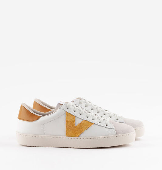 Victoria Berlin Leather Sneaker Mostaza