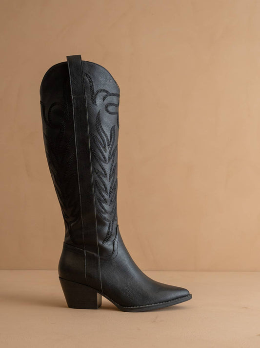 Embroidered Western Tall Boot