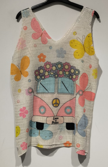 Pink Van Sleeveless Sweater