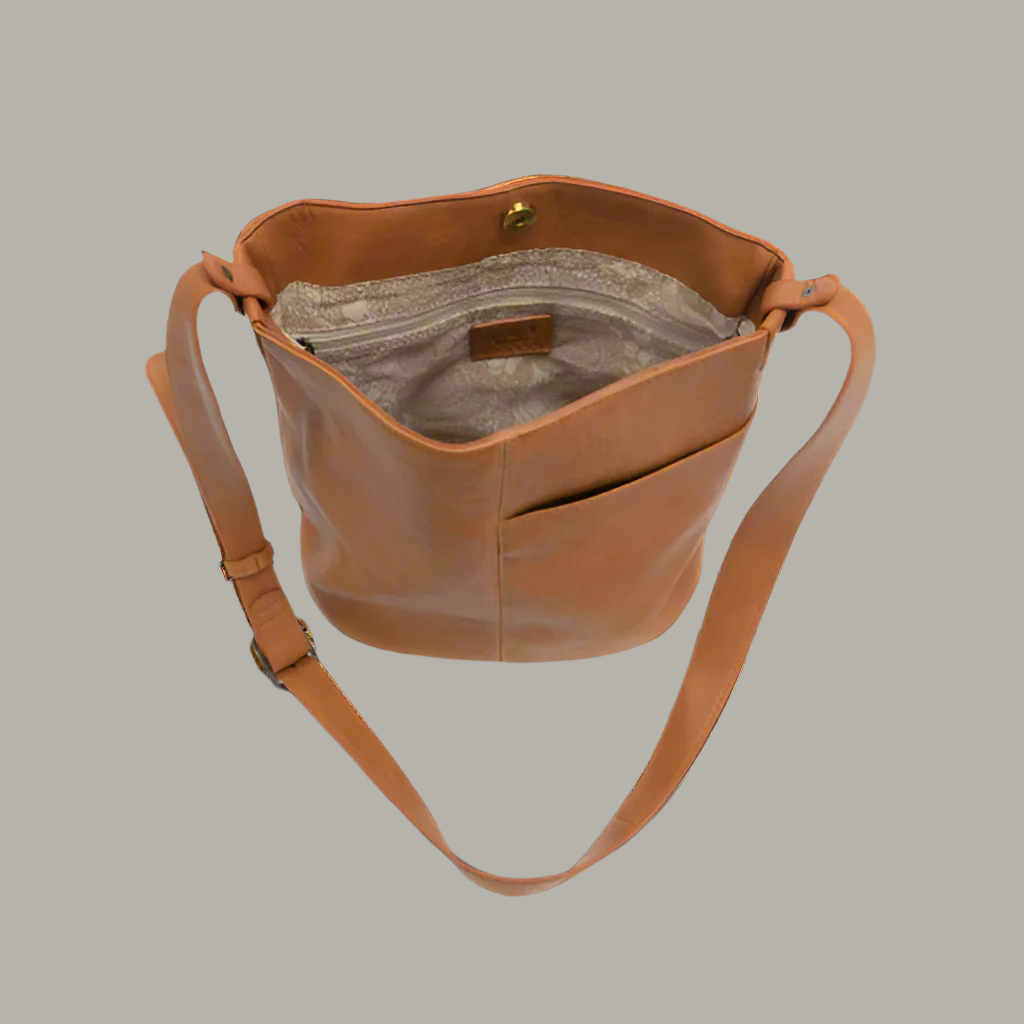 Bindi Bucket Bag in Golden Brown