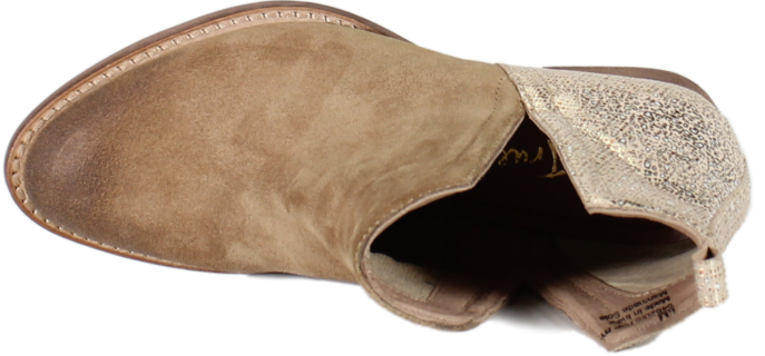 Camel and Beige Bootie