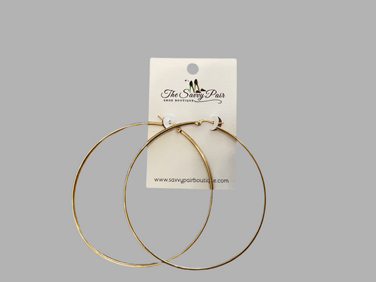 Large hoop earring