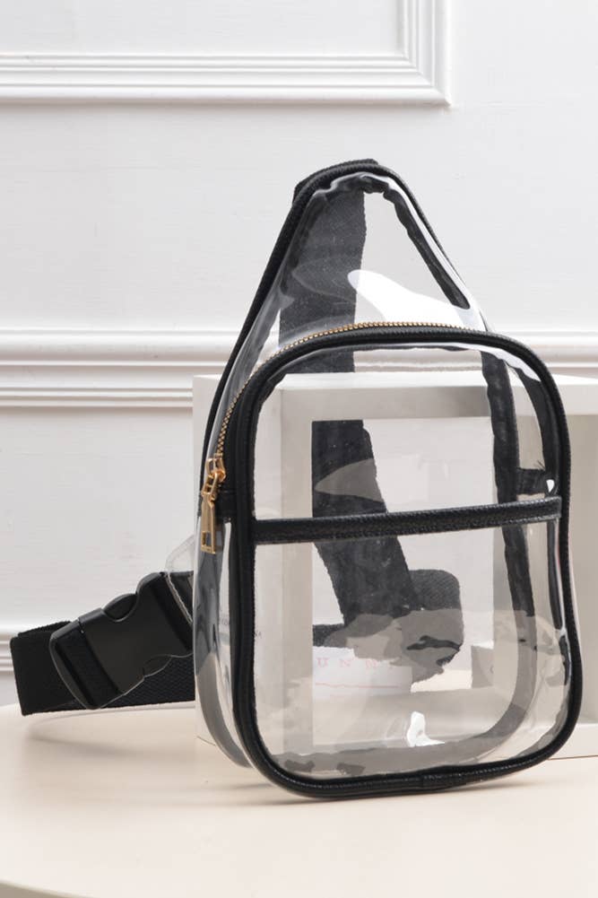 Sac bandoulière transparent pour stade