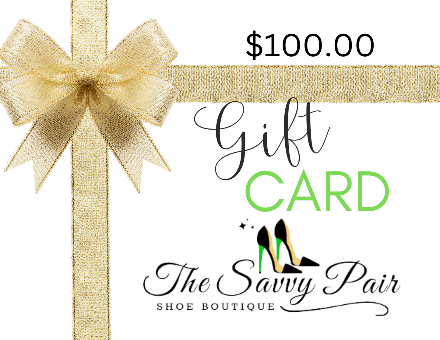 The Savvy Pair Shoe Boutique Gift Card