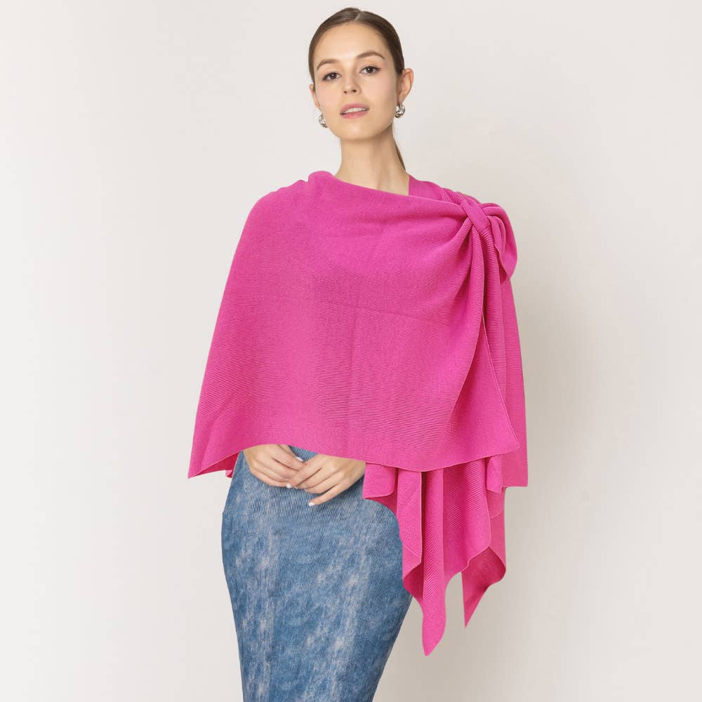 Shoulder Strap Solid Ruana