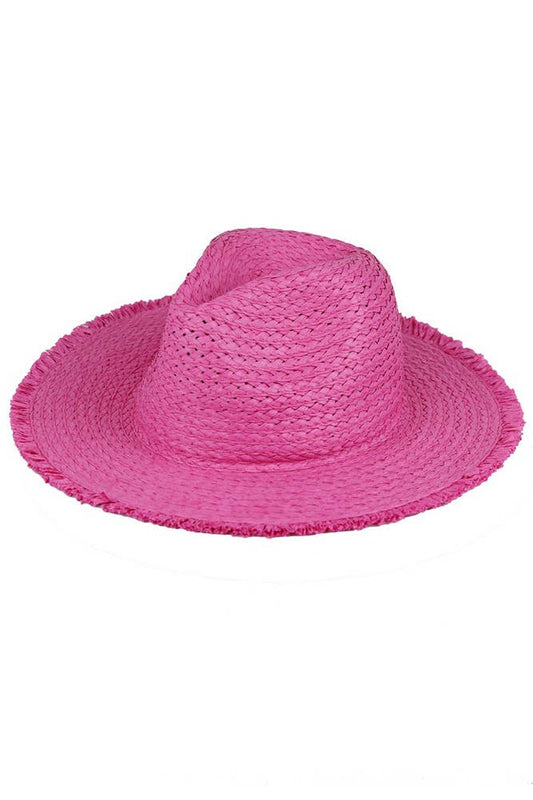 Frayed Straw Hat