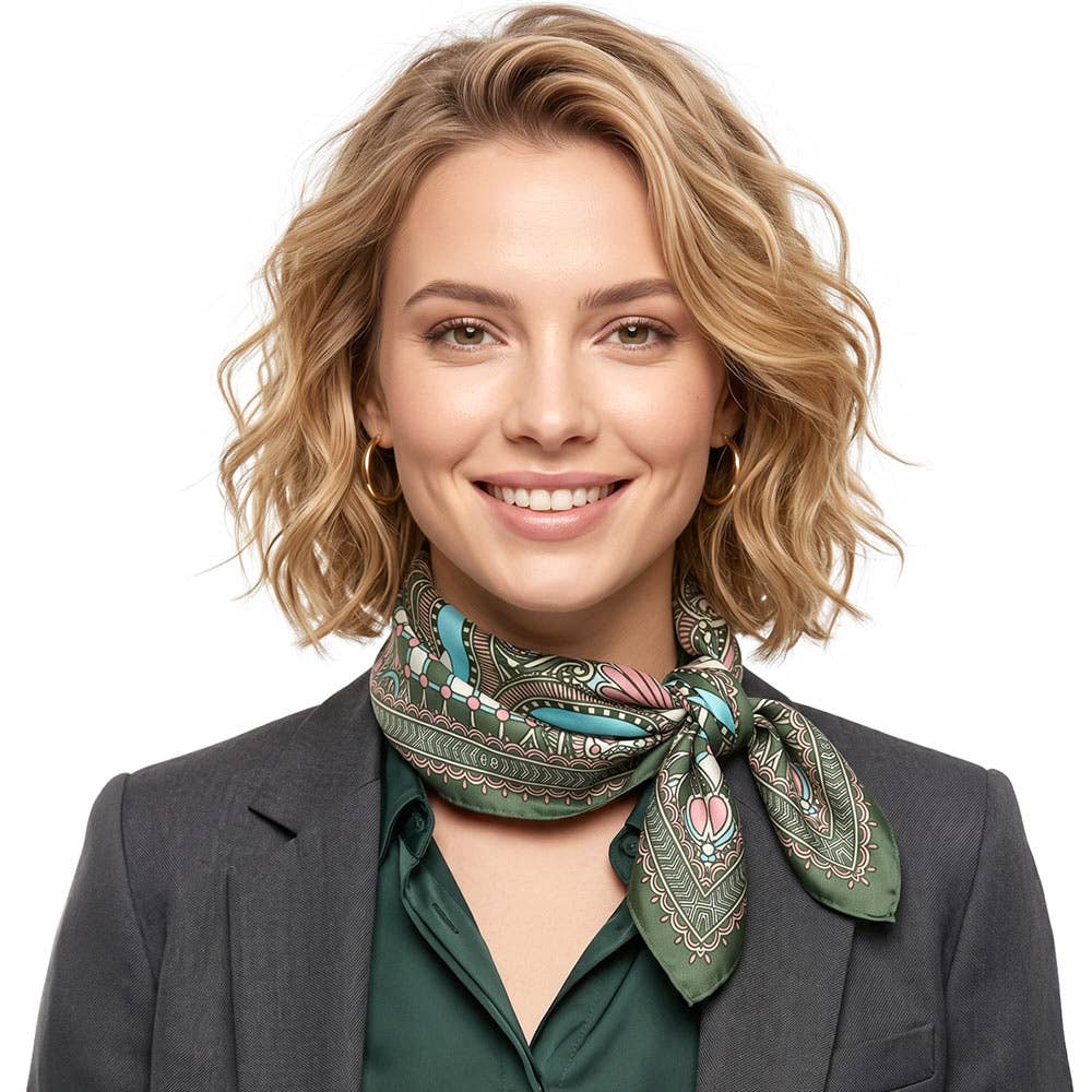 Bohemian Geometric Print Scarf