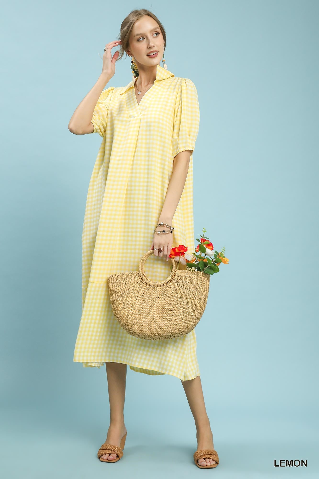 Laney Gingham Maxi Dress