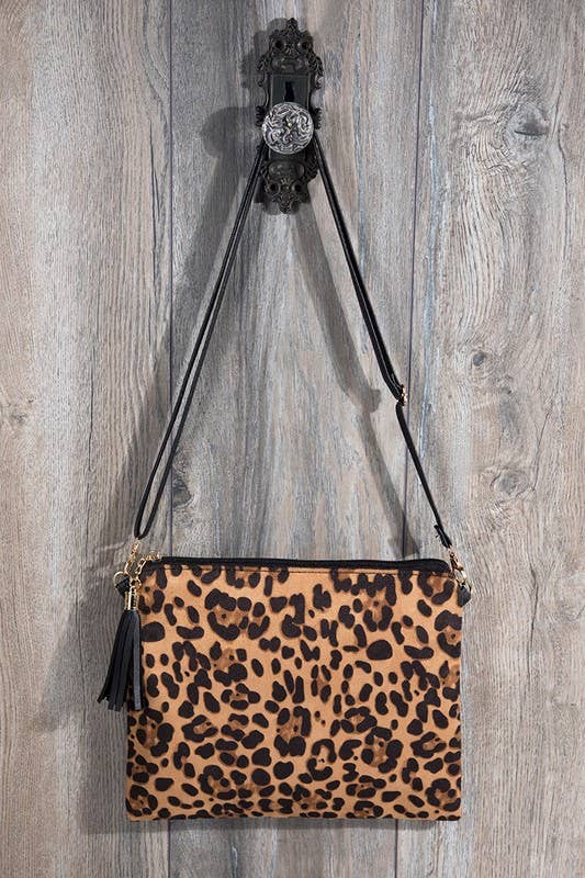 Sac bandoulière/pochette à imprimé animal