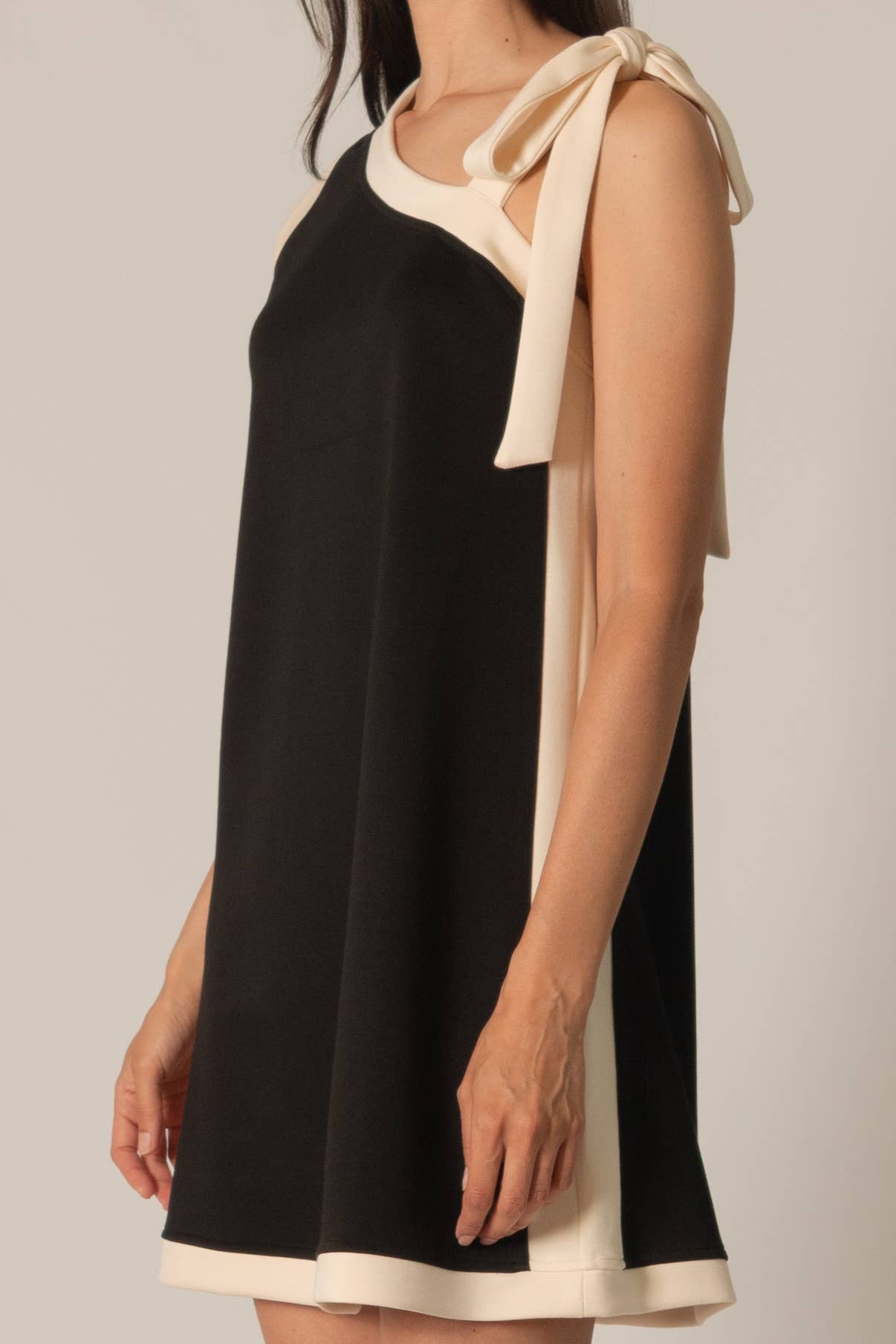 Phoebe Contrast Tie Strap Dress