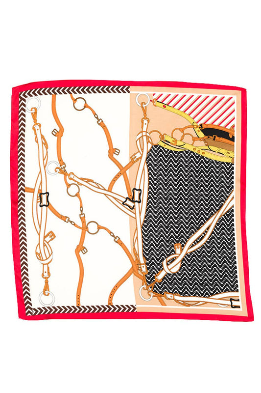 Multi Color Chain Silky Bandana