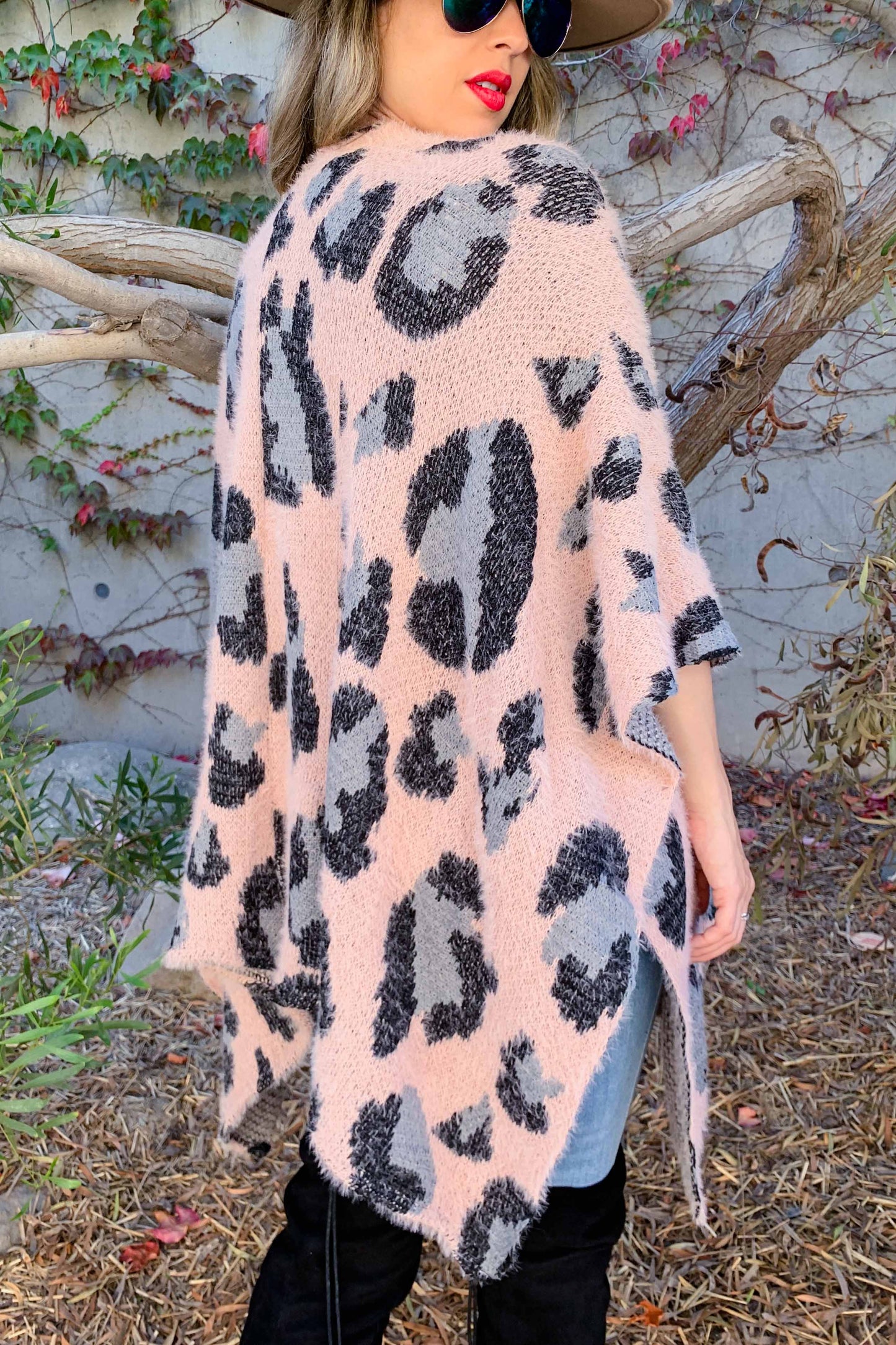 Pink Leopard Cardigan