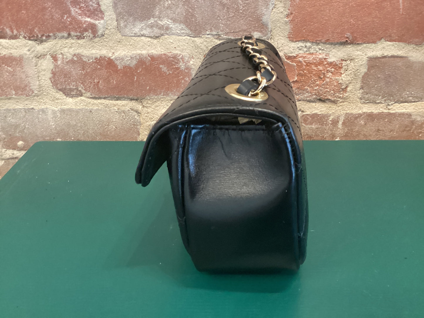 Sasha Black Quilted Purse