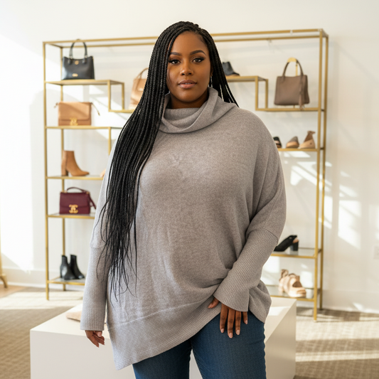 Sadie Cozy Sweater Plus - Premium Women's Sweater | The Savvy Pair