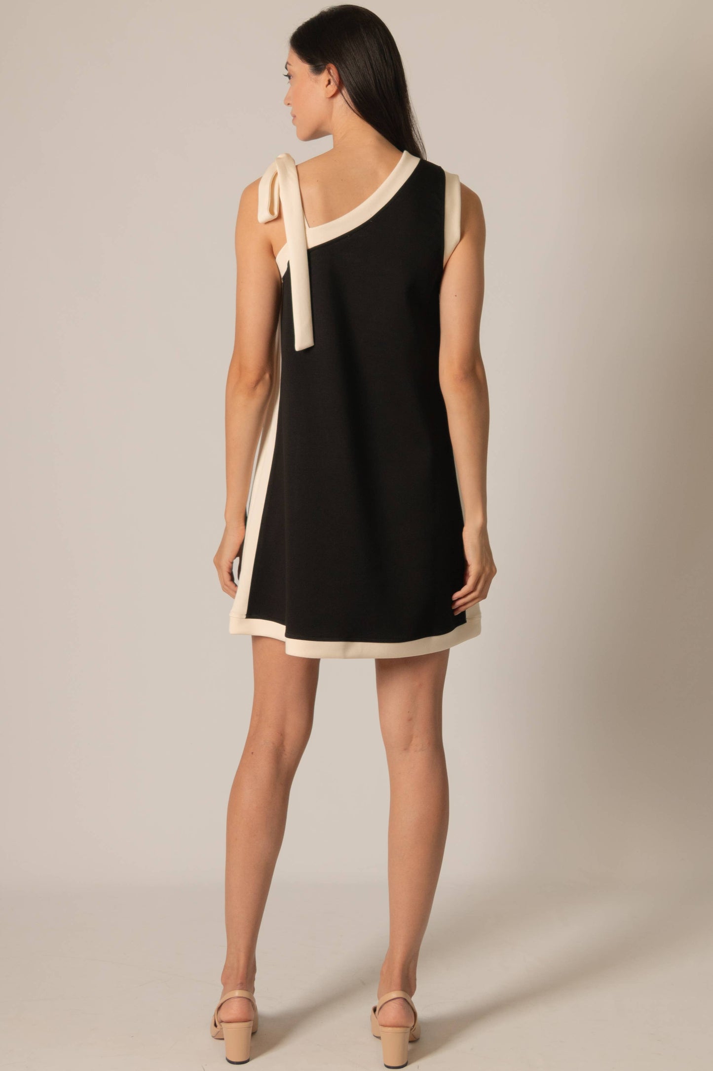 Phoebe Contrast Tie Strap Dress