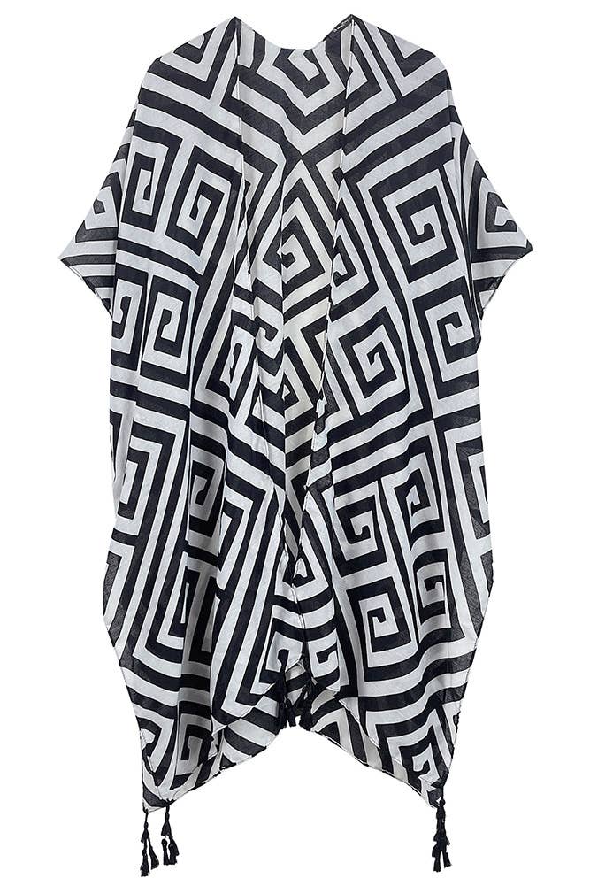 Geometric Pattern kimono