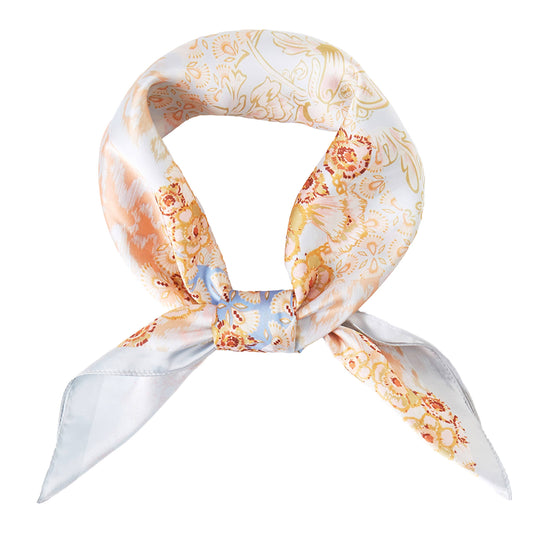 Abstract Floral Scarf Blue