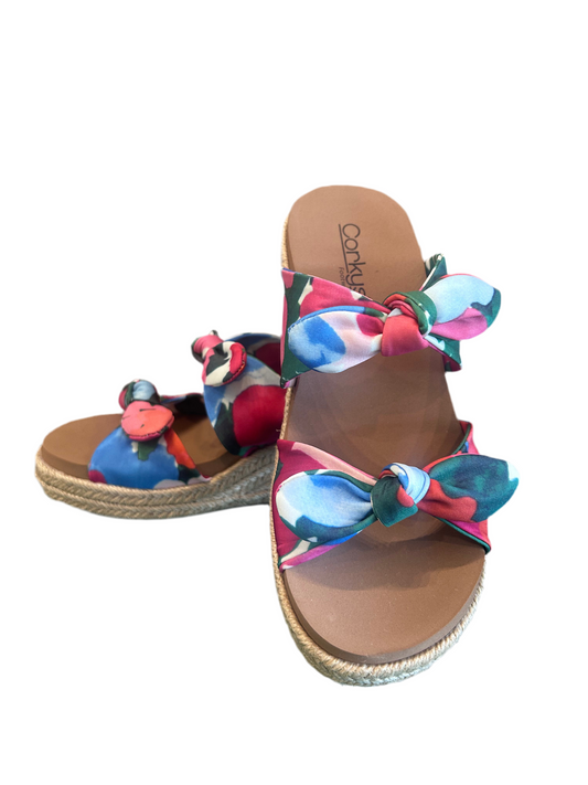 Corkys Tie the Knot Floral Wedge