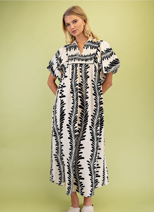 Charli Patterned Midi Dress