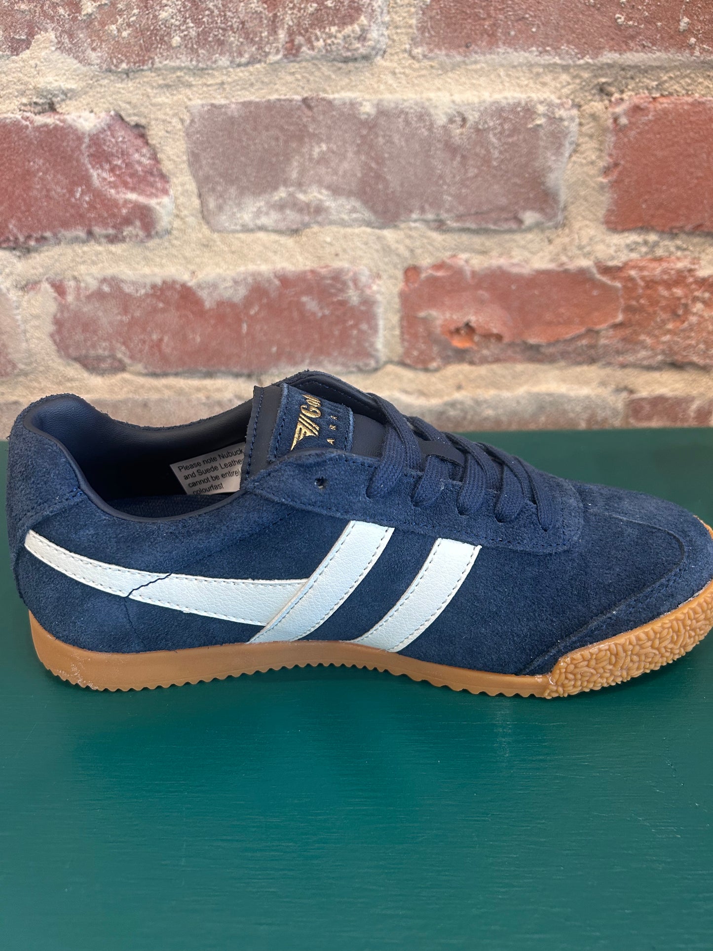 Gola Harrier Sneakers in Navy- Classic Suede Trainers | The Savvy Pair