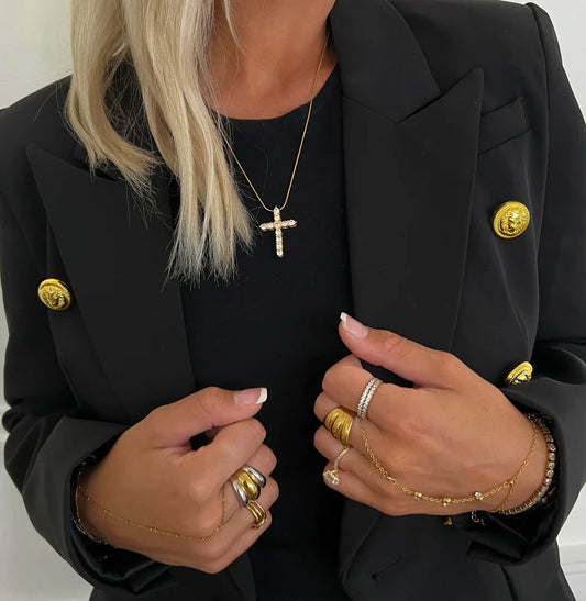 Marley Diamond Cross Necklace
