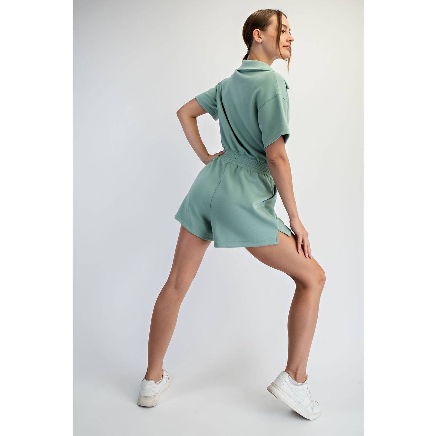 Teagan Quarter Zip Romper