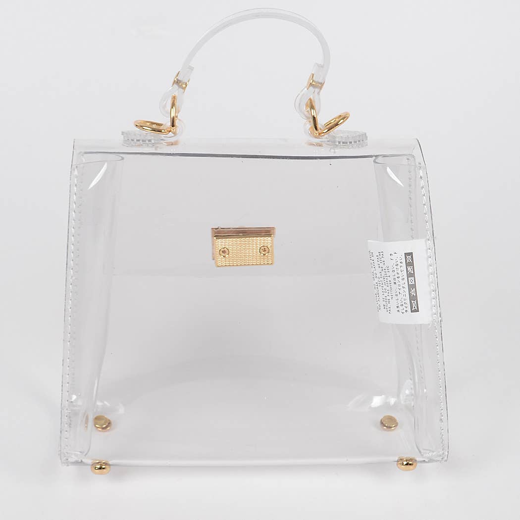 Morgan Transparent Handle Clutch