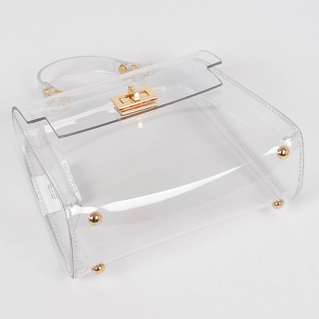 Morgan Transparent Handle Clutch