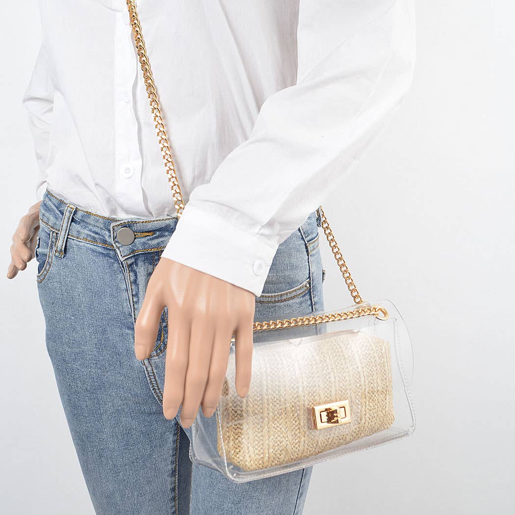 Millie Transparent Crossbody Bag W/pouch