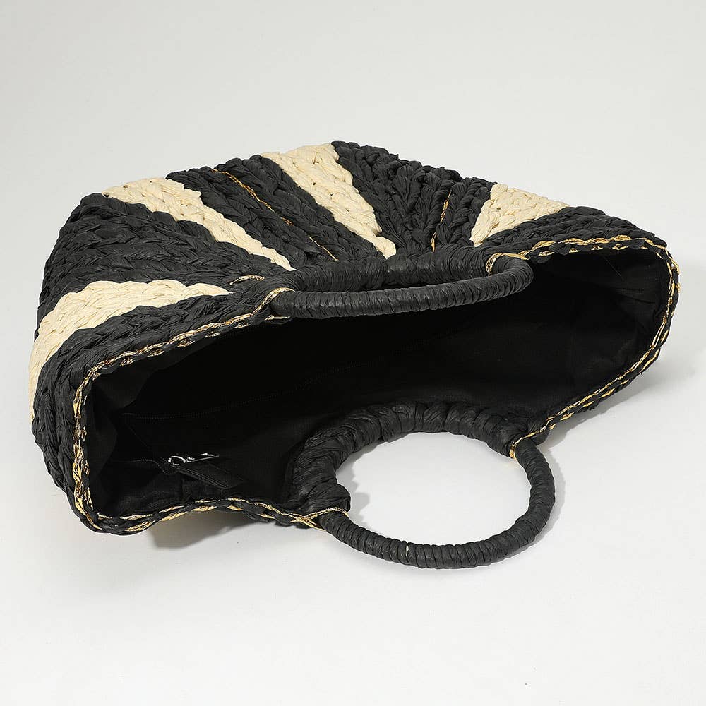 Sasha Woven Raffia Bag