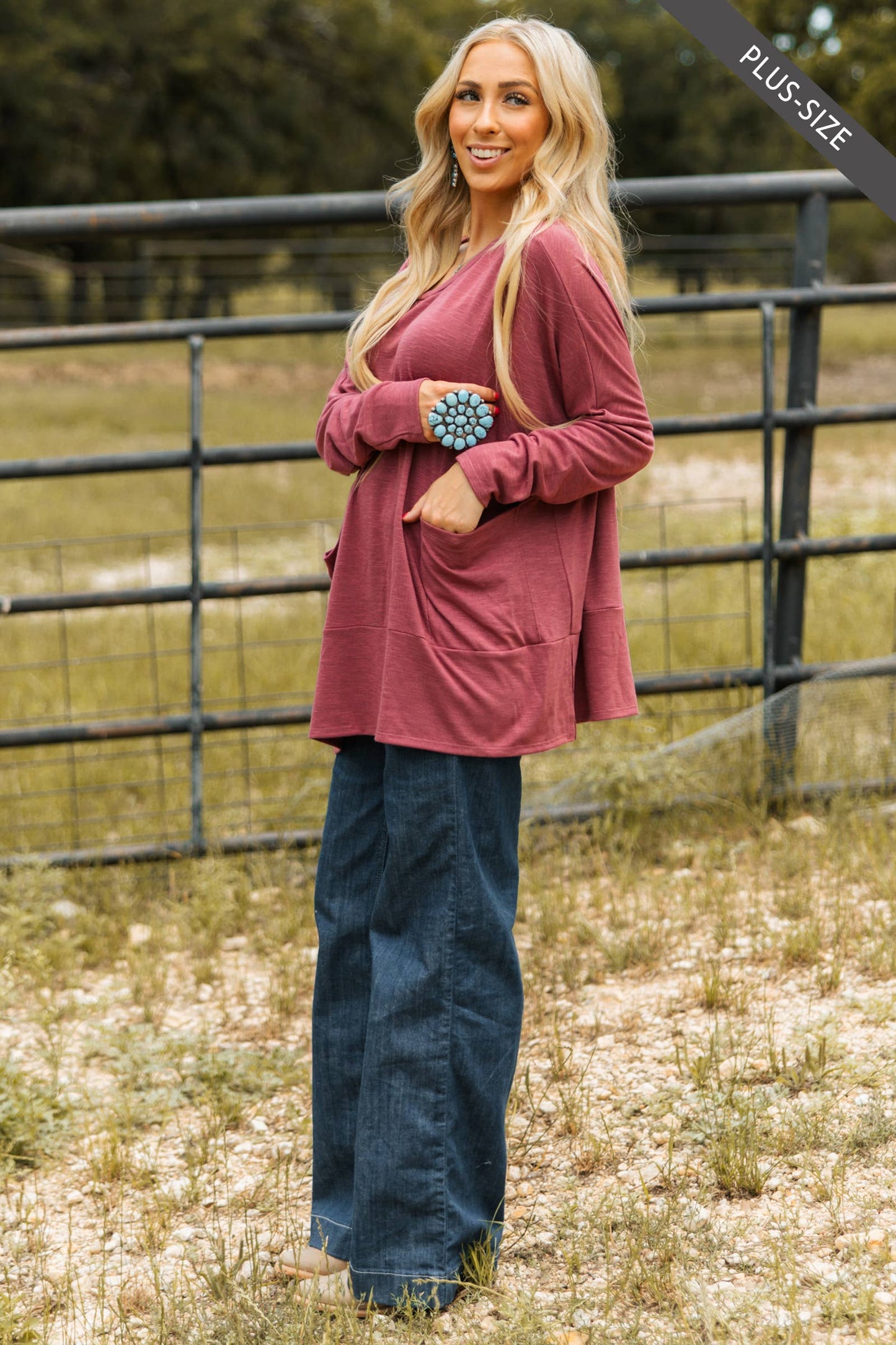 PLUS Comfy Long Sleeve Tunic